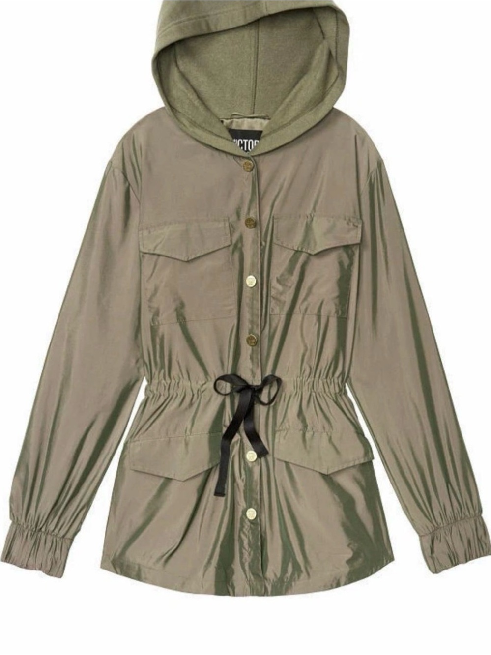 Victoria's Secret Olive Green Hooded Utility Jacket